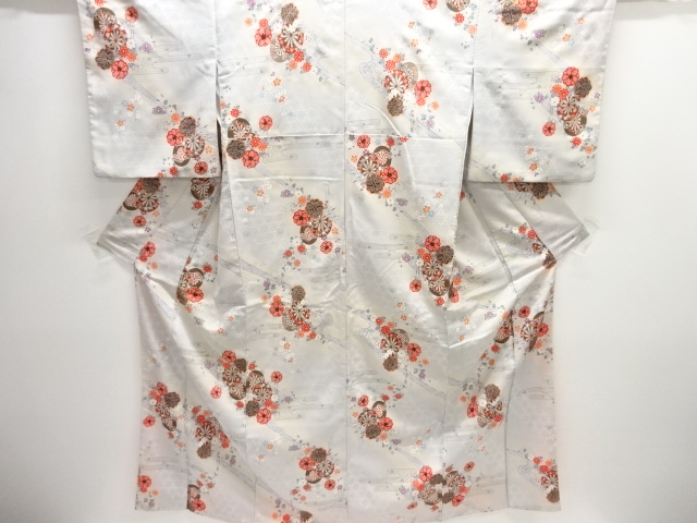 JAPANESE KIMONO / KOMON / EGASUMI & FLOWER CART 